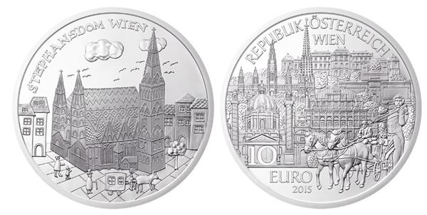 Grote foto oostenrijk 10 euro 2015 wenen zilver verzamelen munten overige