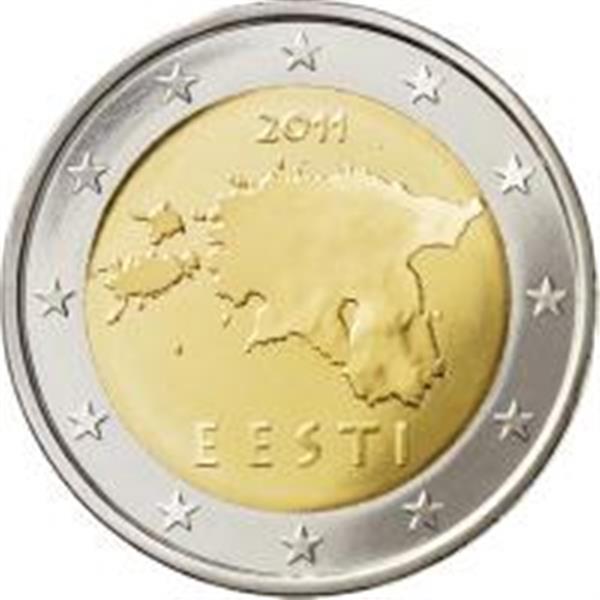 Grote foto estland 2 euro 2011 normaal verzamelen munten overige