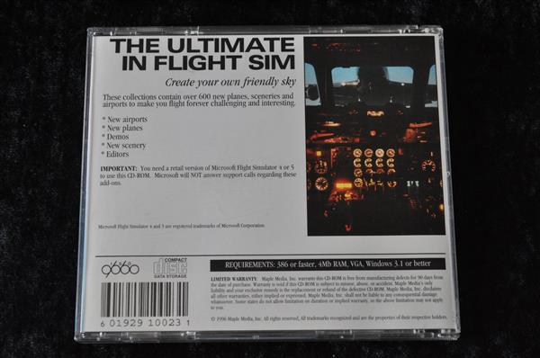 Grote foto flight simulator super add ons pc game jewel case spelcomputers games overige games