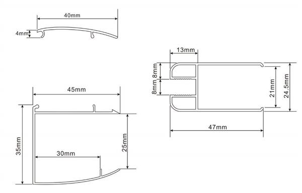 Grote foto inloopdouche muurprofiel 700 x 2000 br 10mm nano glas doe het zelf en verbouw sanitair