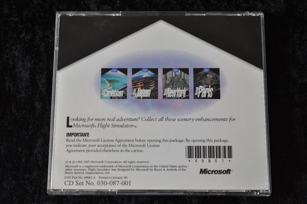 Grote foto microsoft flight simulator 1995 pc game jewel case spelcomputers games overige games