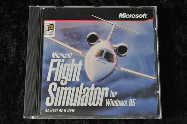 Grote foto microsoft flight simulator windows 95 pc game jewel case spelcomputers games overige games