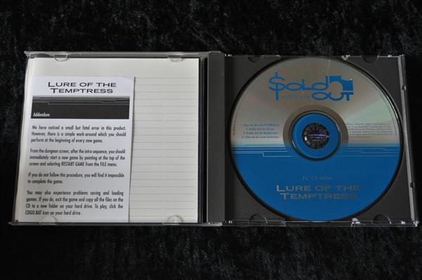 Grote foto lure of the temptress pc game jewel case spelcomputers games overige games
