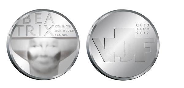 Grote foto nederland 5 euro 2012 beeldhouwkunst verzamelen munten overige