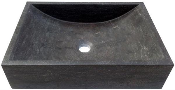 Grote foto wastafel hardsteen box zwart doe het zelf en verbouw sanitair