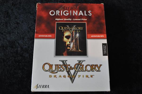 Grote foto quest for glory v dragon fire pc game big box spelcomputers games pc