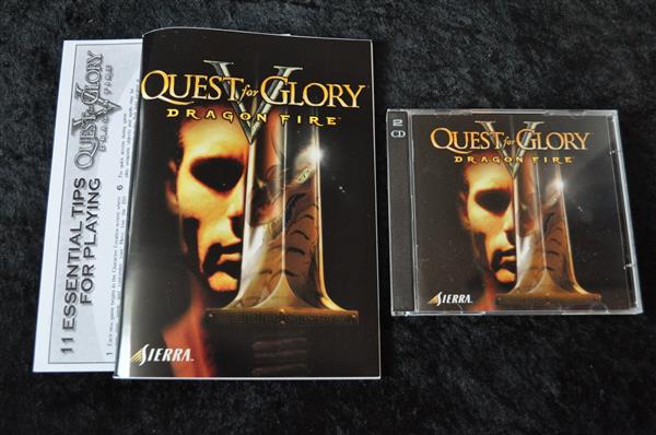 Grote foto quest for glory v dragon fire pc game big box spelcomputers games pc