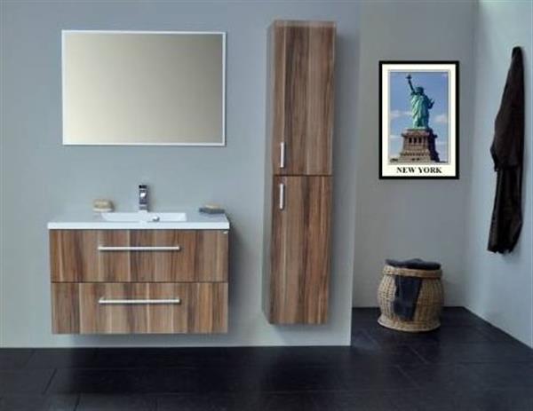 Grote foto badmeubel new york 100cm huis en inrichting complete badkamers
