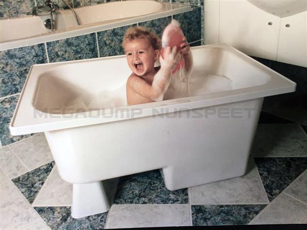 Grote foto zitbad marinella 105x65x52 wit vrijstaand kinderbadje doe het zelf en verbouw sanitair