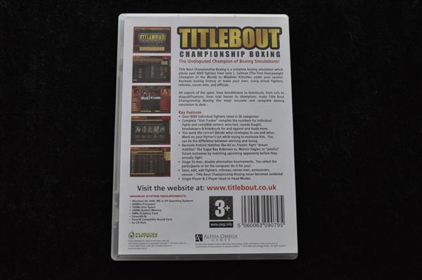 Grote foto titlebout chamionship boxing pc game spelcomputers games pc