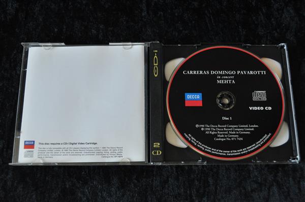 Grote foto carreras domingo pavarotti in concert mehta cdi video cd spelcomputers games overige games