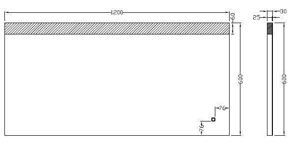 Grote foto single dimbare led condensvrije spiegel 1200x600 huis en inrichting woningdecoratie