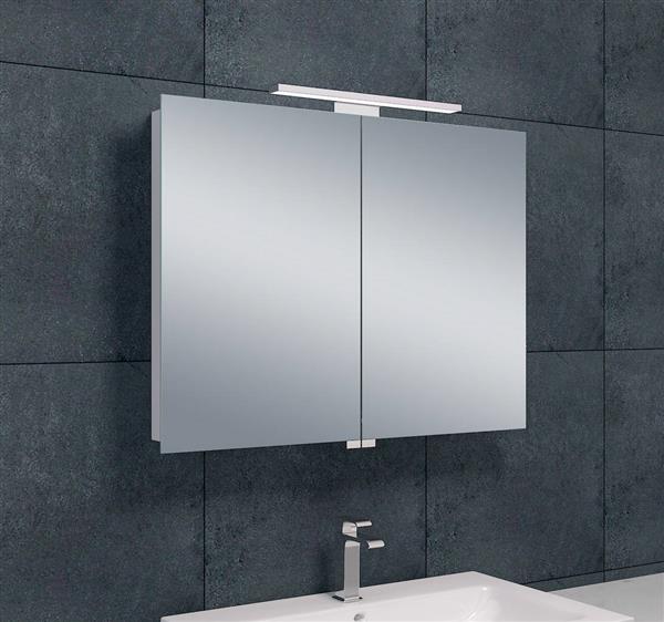 Grote foto luxe spiegelkast led verlichting 80x60x14cm huis en inrichting complete badkamers