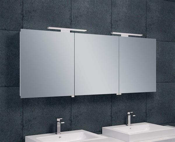 Grote foto luxe spiegelkast led verlichting 160x60x14cm huis en inrichting complete badkamers
