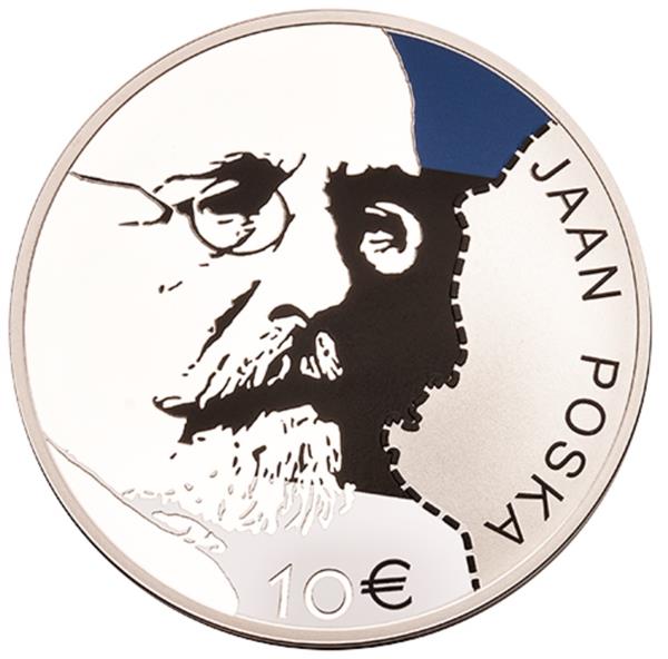 Grote foto estland 10 euro 2016 jaan poska verzamelen munten overige