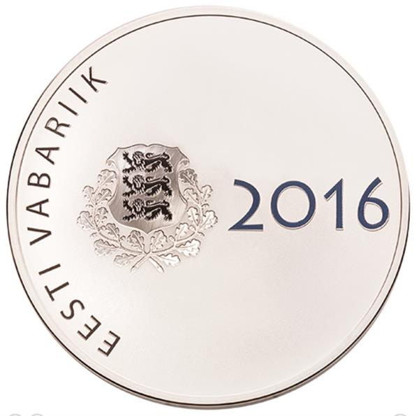 Grote foto estland 10 euro 2016 jaan poska verzamelen munten overige