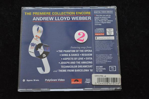 Grote foto the premiere collection encor andrew lloyd webber video cd philips cd i spelcomputers games overige games