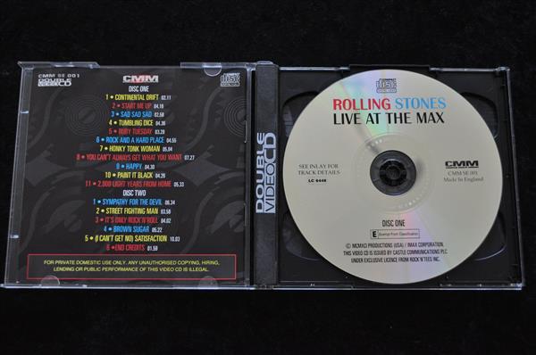 Grote foto rolling stones live at the max video cd philips cd i spelcomputers games overige games