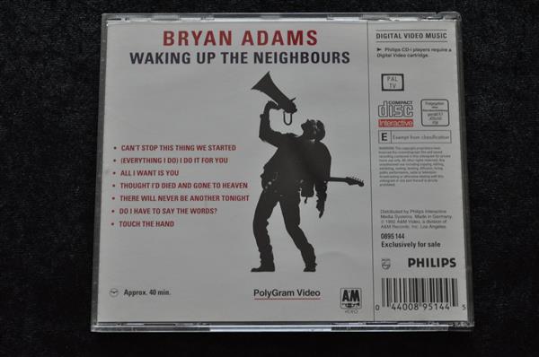 Grote foto bryan adams waking up the neighbours video cd philips cd i spelcomputers games overige games