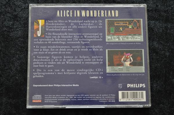 Grote foto alice in wonderland philips cd i spelcomputers games overige games