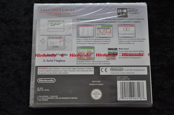 Grote foto english training nintendo ds new sealed italian spelcomputers games overige games
