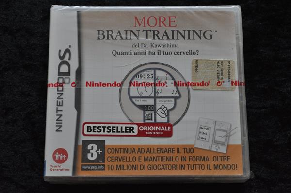 Grote foto more brain training nintendo ds new sealed italian spelcomputers games overige games
