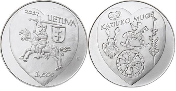 Grote foto litouwen 1 5 euro 2017 sint cazimir verzamelen munten overige