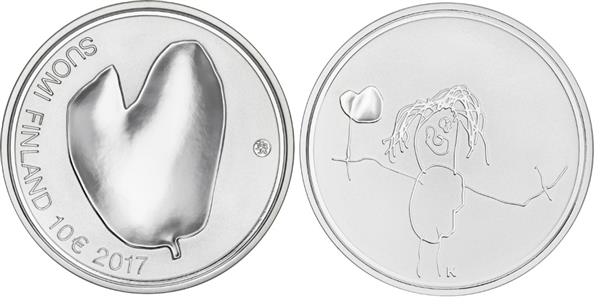 Grote foto finland 10 euro 2017 voor mama verzamelen munten overige