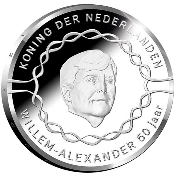Grote foto nederland 10 euro 2017 willem alexander 50 jr. coincard bu verzamelen munten overige