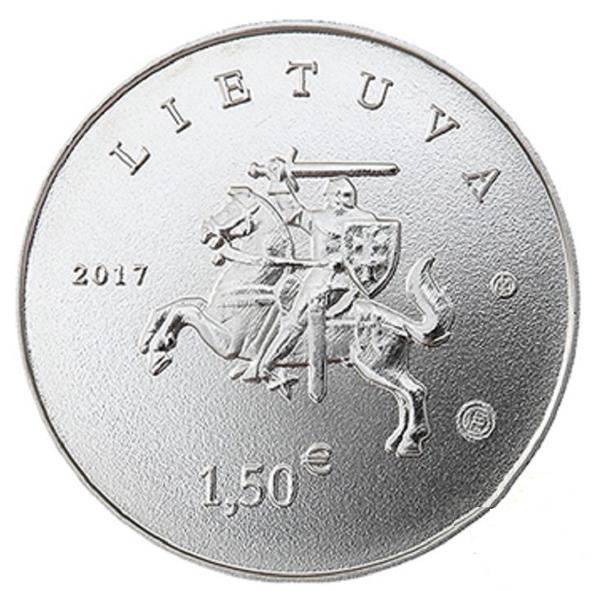 Grote foto litouwen 1 5 euro 2017 hond en paard verzamelen munten overige