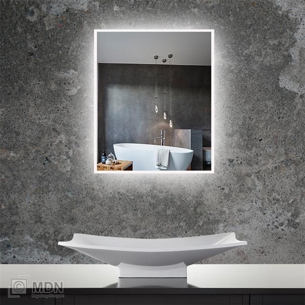 Grote foto aluminium spiegel met led verlichting infinity huis en inrichting woningdecoratie