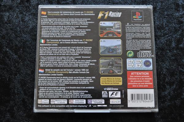 Grote foto f1 racing championship playstation 1 ps1 geen manual spelcomputers games overige playstation games