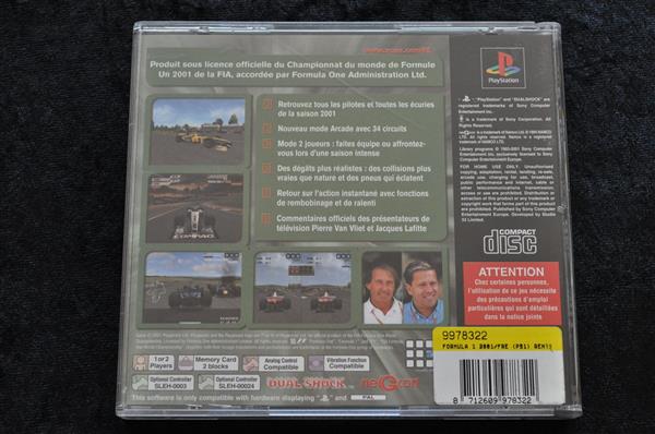 Grote foto formula one 2001 playstation 1 ps1 rental new french rare spelcomputers games overige playstation games