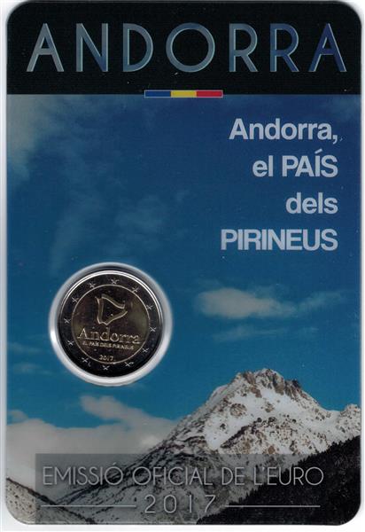 Grote foto andorra 2 euro 2017 pyrenee n land verzamelen munten overige