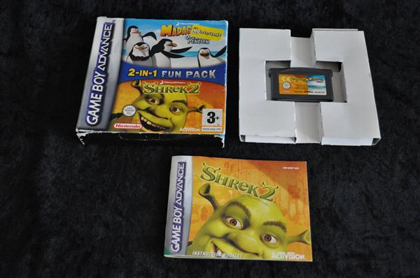 Grote foto gameboy advance madagascar shrek 2 boxed spelcomputers games overige games