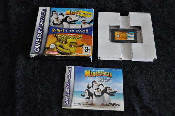 Grote foto gameboy advance madagascar shrek 2 boxed spelcomputers games overige games