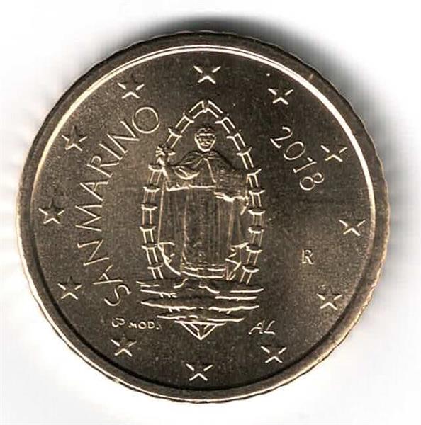 Grote foto san marino 50 cent 2018 verzamelen munten overige