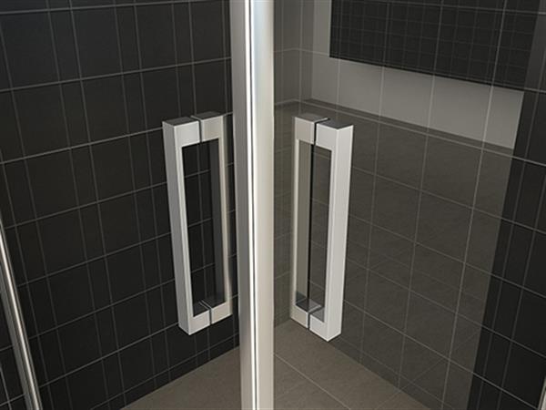 Grote foto douche hoekinstap 2 schuifdeuren 900x900x2000 chroom 8mm nano doe het zelf en verbouw sanitair