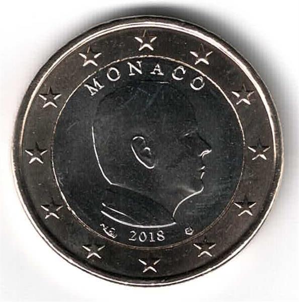 Grote foto monaco 1 euro 2018 unc verzamelen munten overige