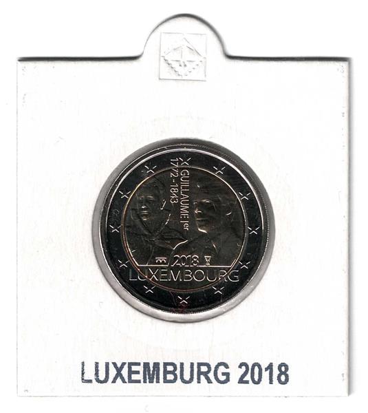Grote foto luxemburg 2 euro 2018 willem i servaasbrug in munthouder verzamelen munten overige