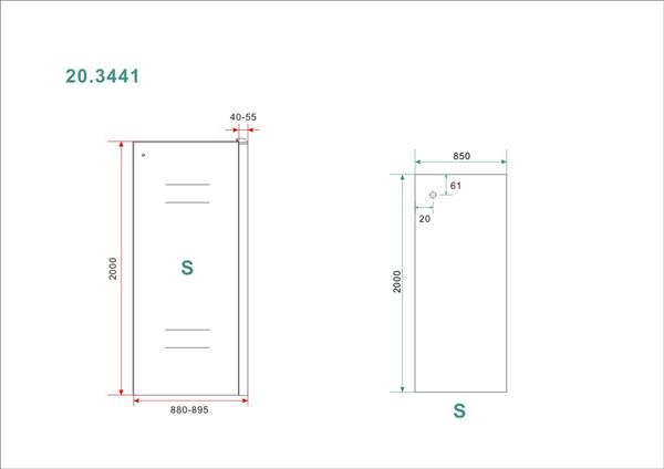 Grote foto saniflex zijwand voor schuif nisdeuren 900x2000 8mm nano doe het zelf en verbouw sanitair