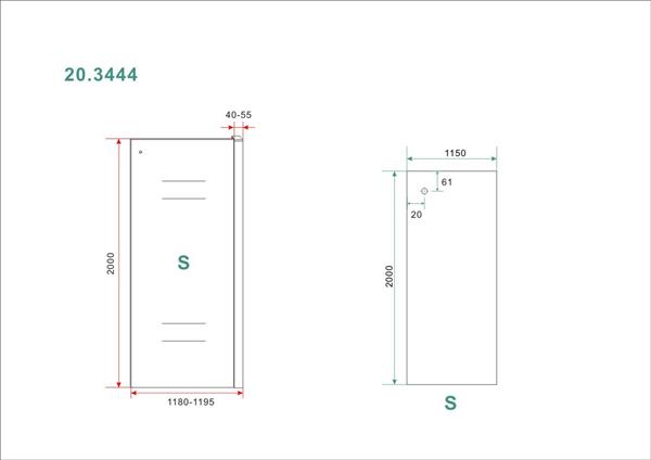 Grote foto saniflex zijwand voor schuif nisdeuren 1200x2000 8mm nano doe het zelf en verbouw sanitair