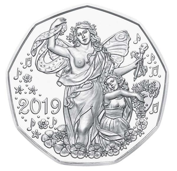 Grote foto oostenrijk 5 euro 2019 levensvreugde zilver bu verzamelen munten overige