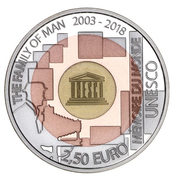 Grote foto luxemburg 3 x 2 5 euro 2018 2019 2020 unesco verzamelen munten overige