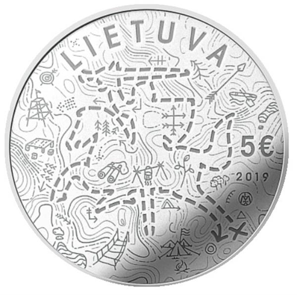 Grote foto litouwen 5 euro 2019 scouting verzamelen munten overige