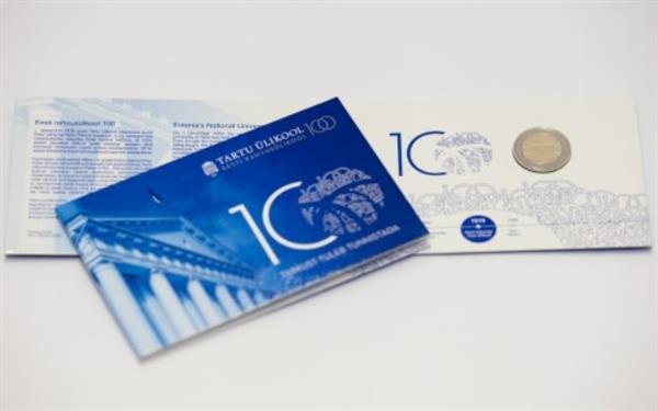 Grote foto estland 2 euro 2019 coincard universiteit van tartu verzamelen munten overige