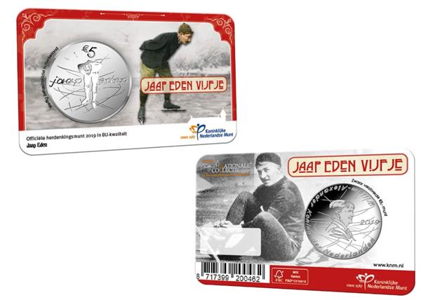 Grote foto nederland 5 euro 2019 jaap eden vijfje coincard bu verzamelen munten overige