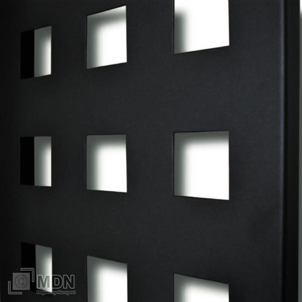 Grote foto badkamer radiator square 1800x400 mm mat zwart doe het zelf en verbouw sanitair
