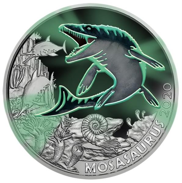 Grote foto oostenrijk 3 euro 2020 mosasaurus verzamelen munten overige