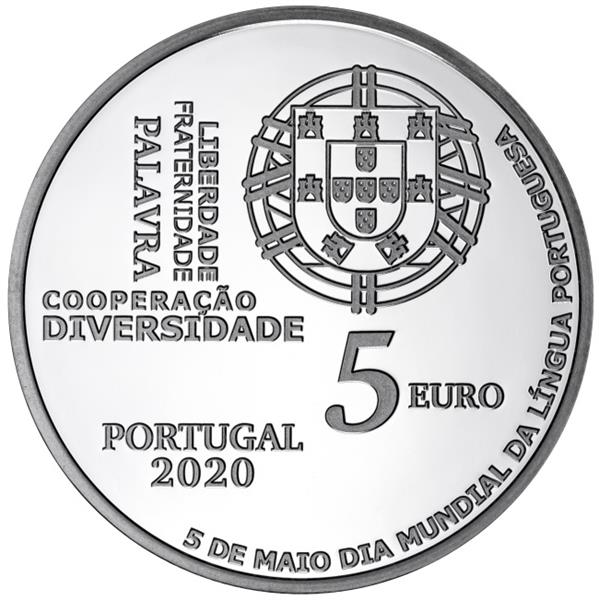 Grote foto portugal 5 euro 2020 5 mei dag van de portugese taal verzamelen munten overige